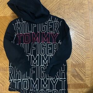 Tommy Hilfiger Black Hoodie with Red Accents